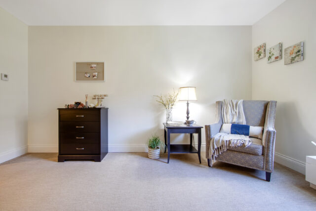 deluxe private room including chair and dresser